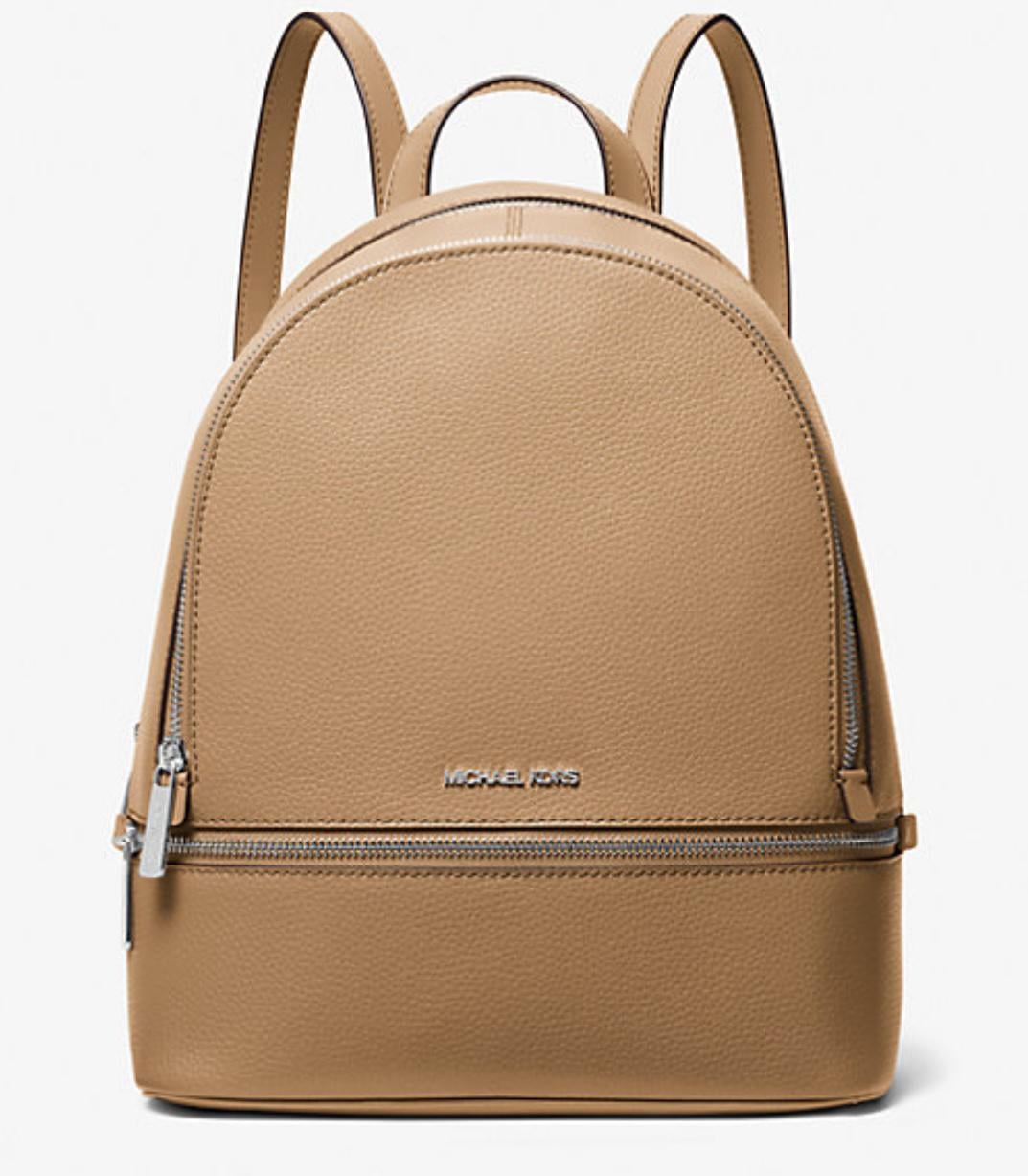 Рюкзак Michael Kors Rhea Medium Pebbled Leather Backpack Peanut (34770473)