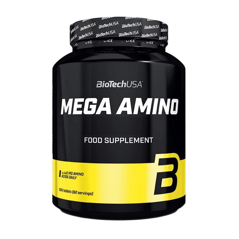 Комплекс аминокислот BioTech Mega Amino из BCAA и глутамина 500 табл.