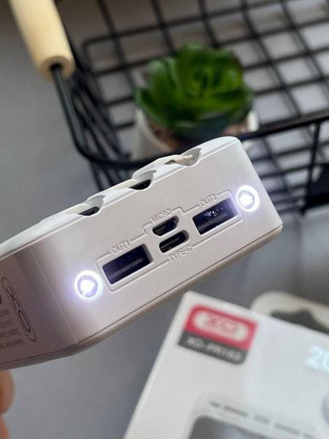 Повербанк Power Bank XO PR163 20000 мАч White - фото 2 Повербанк Power Bank XO PR163 20000 мАч White - фото 2