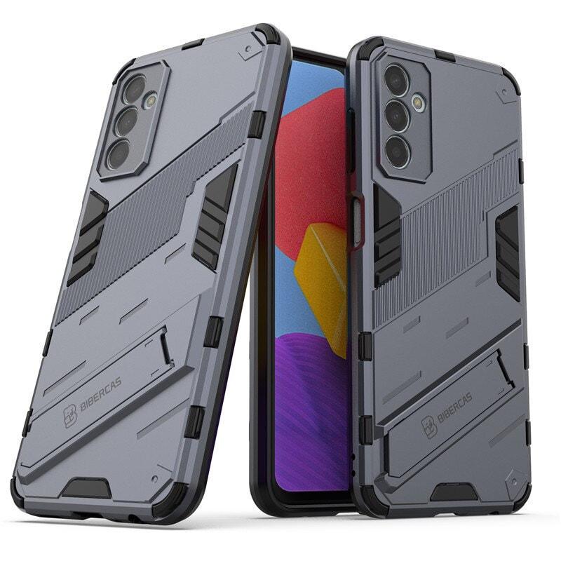 Защитный чехол BIBERCAS для Samsung Galaxy M13 M135 (с подставкой) Grey (31145-33) Защитный чехол BIBERCAS для Samsung Galaxy M13 M135 (с подставкой) Grey (31145-33)