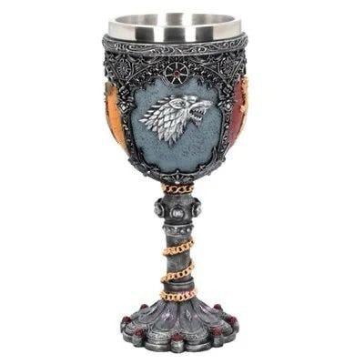 Кубки винные Игра престолов Зима близко Winter Is Coming и Гербы королевств набор из двух кубков по 170 мл - фото 4