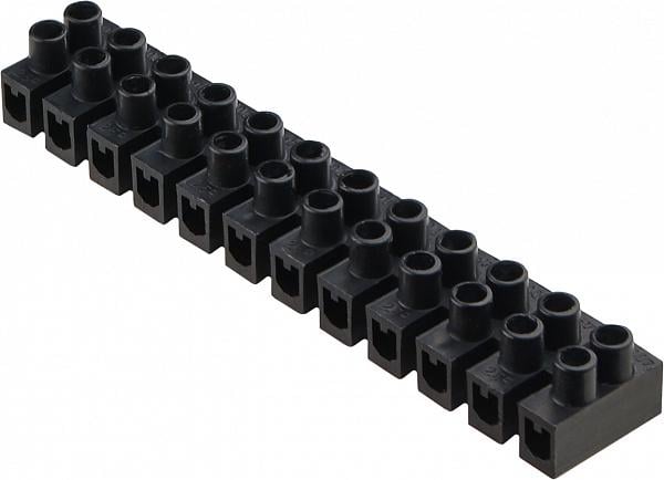 Колодка клеммная АСКО-Укрем ЕМ 12P 3А 4 мм2 тип Н Черный (U0130040048)