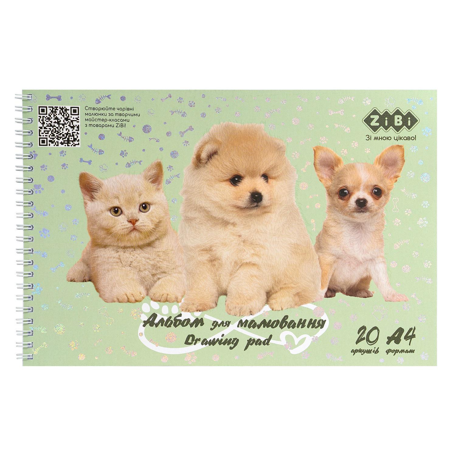 Альбом для малювання ZiBi Friends KIDS Line ZB.1443-38 А4 120 г/м2 20 акр. (MTT-162683)