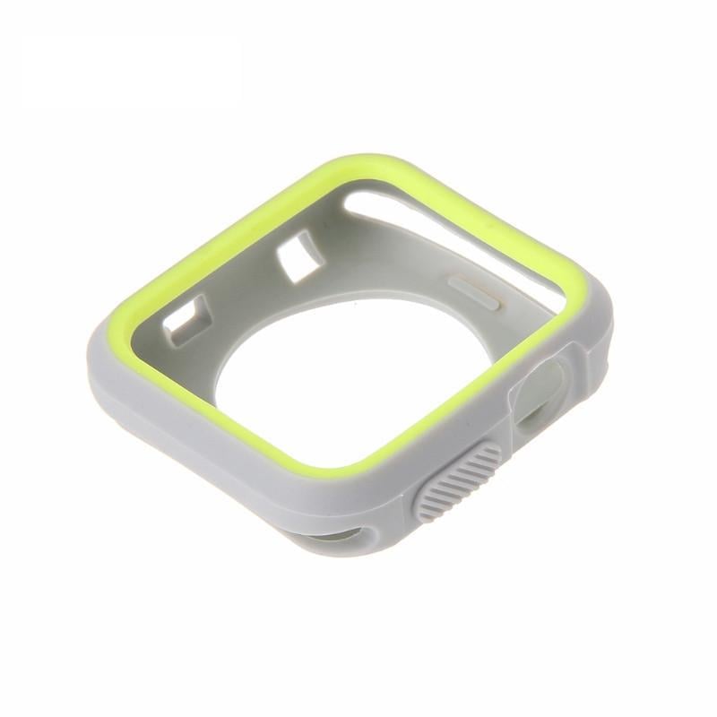 Силиконовый защитный корпус Primo для Apple Watch 42 мм Grey/Yellow (759222060)