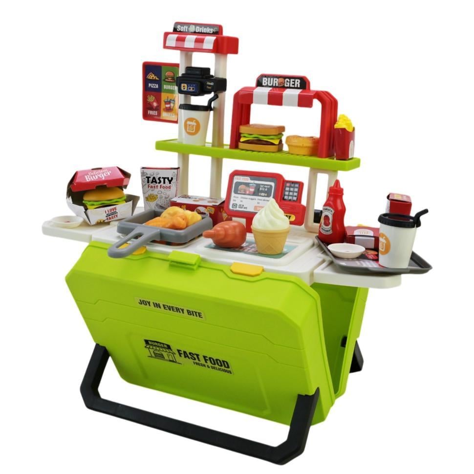 Детская кухня Bambi Фаст-фуд с аксессуарами Зеленый (IG-173-N-702)
