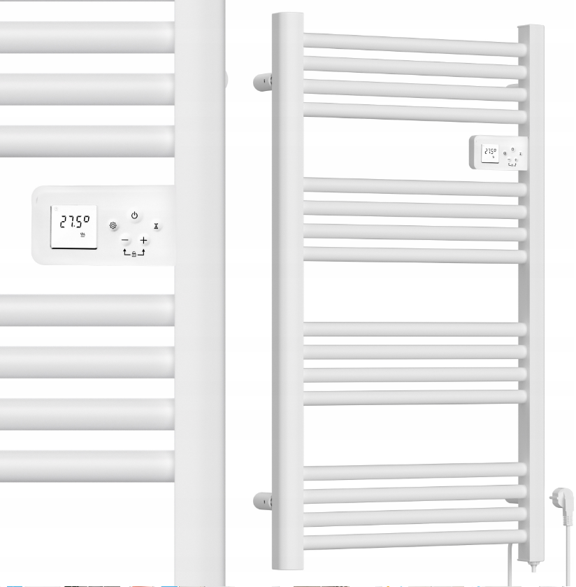 Сушарка для рушників електрична з термостатом Maltec 500 Вт Білий - фото 11 Сушарка для рушників електрична з термостатом Maltec 500 Вт Білий - фото 11