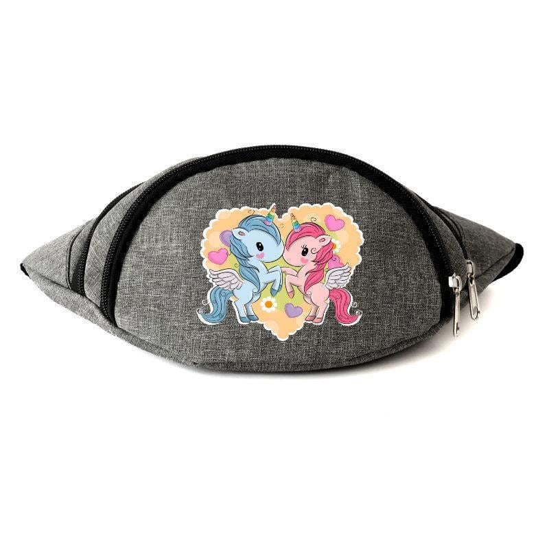 Поясная сумка-бананка Cappuchino toys Unicorn EDN 0032 Серый (1369989311)