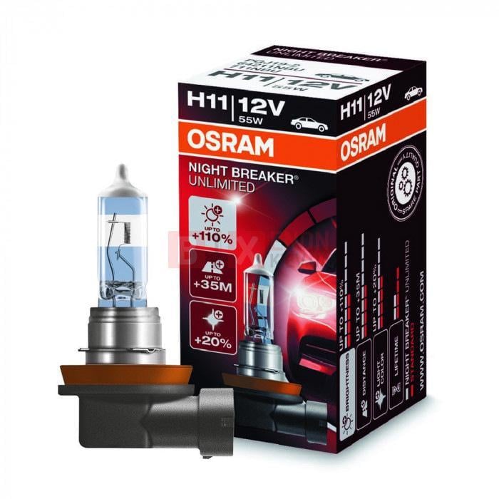 Лампа головного света Osram H11 NightBreaker Unlimited 55 W 64211NBU