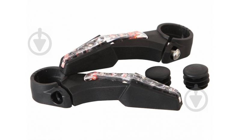 Ріжки V-Grip V-BE2NLED з освітленням Чорний/Сірий (C-C-0065)