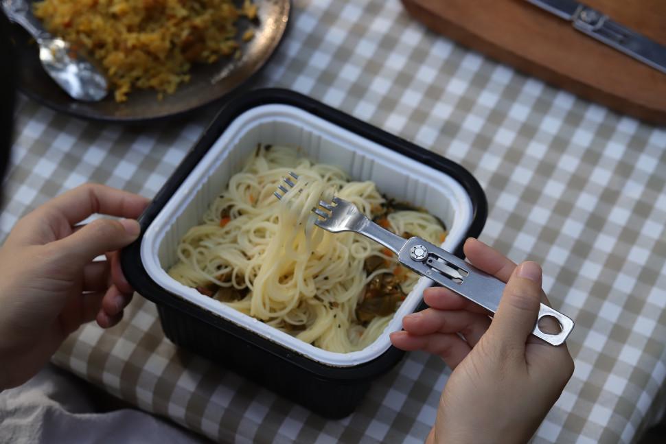 Набір столових приладів Roxon C1 3в1 ложка/вилка/ніж Сірий (87424) - фото 6