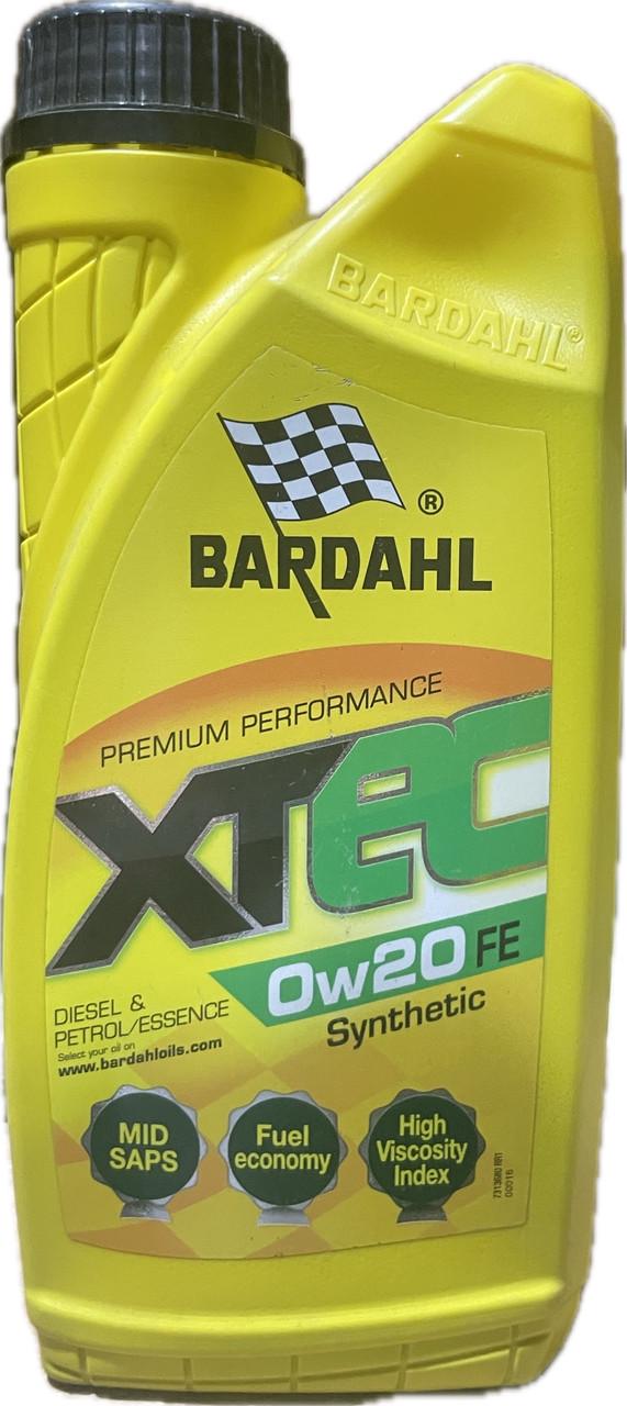 Моторное масло BARDAHL XTEC 0W20 FE C5/SN/SN+ VW 508.00/ 509.00 1 л (36801)