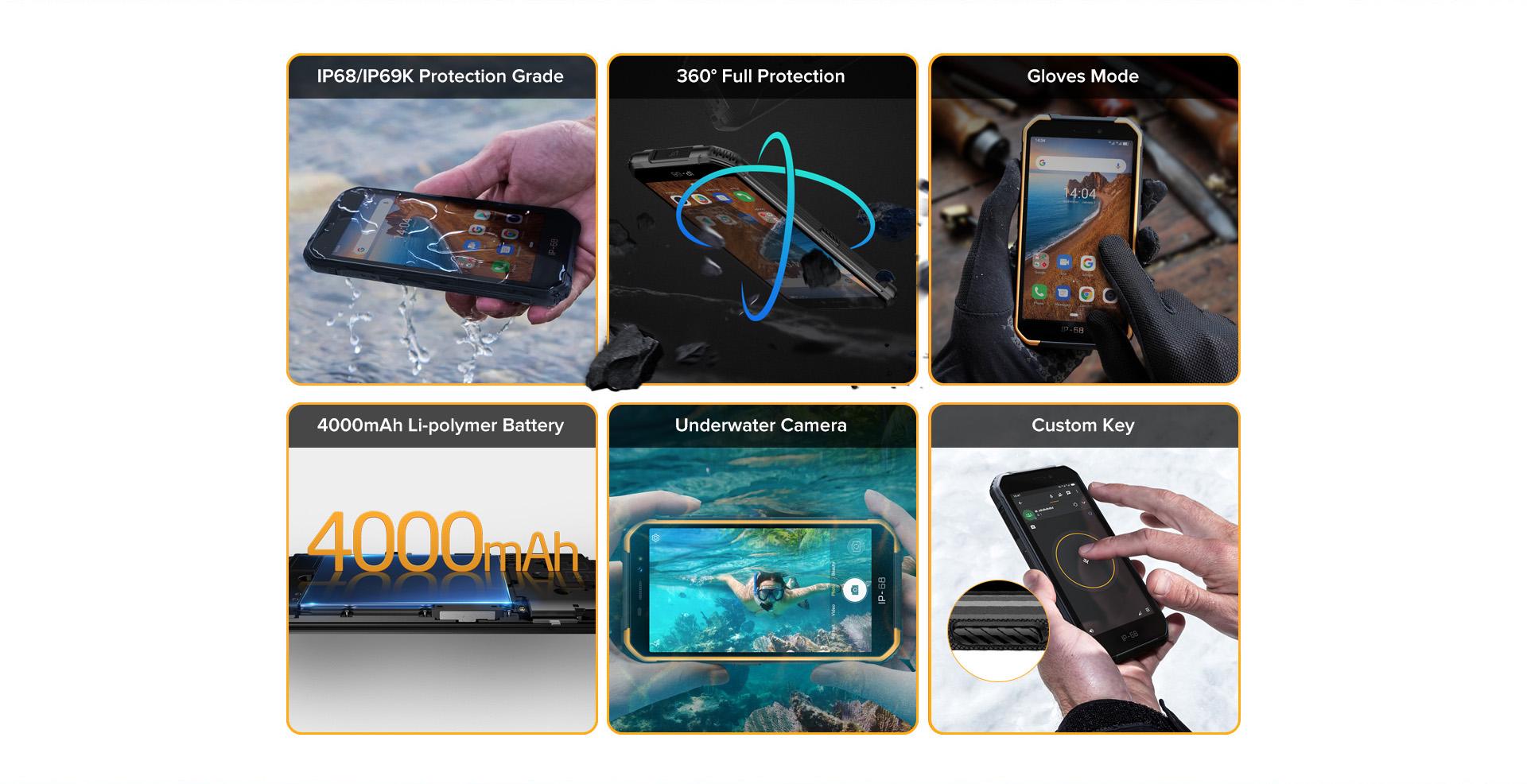 Смартфон Ulefone Armor X6 2/16 Gb Black - фото 6 Смартфон Ulefone Armor X6 2/16 Gb Black - фото 6