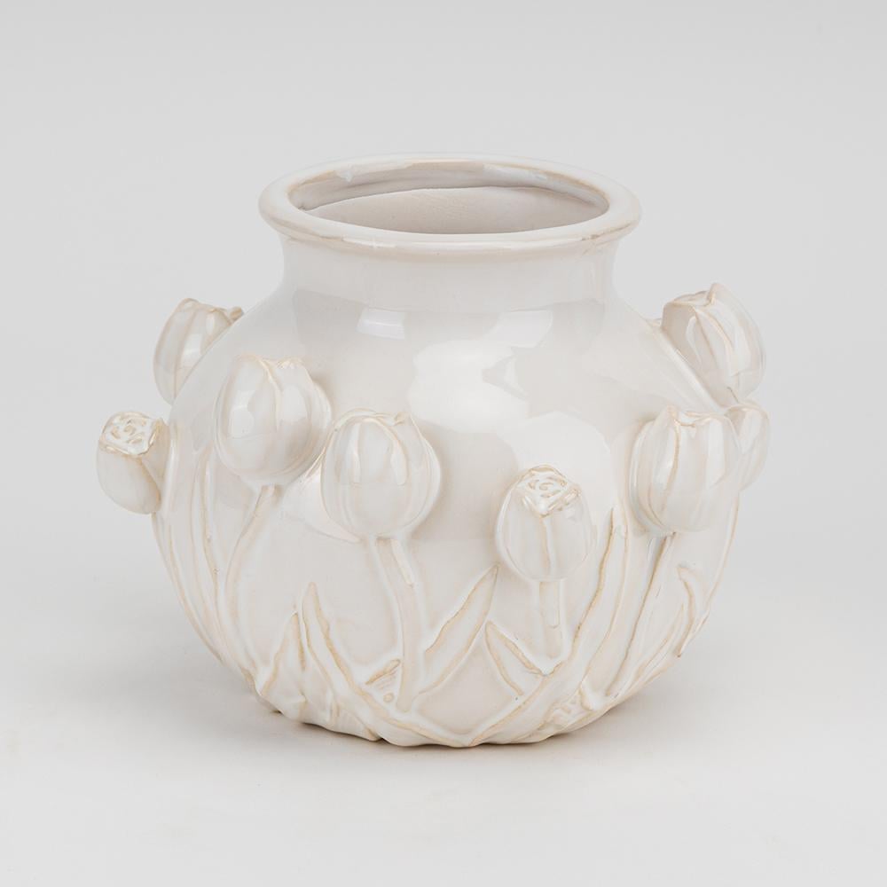 Ваза керамическая декоративная Elisey Цветущий сад настольная 15 см Кремовый (21-81-4011-029) Ваза керамическая декоративная Elisey Цветущий сад настольная 15 см Кремовый (21-81-4011-029)