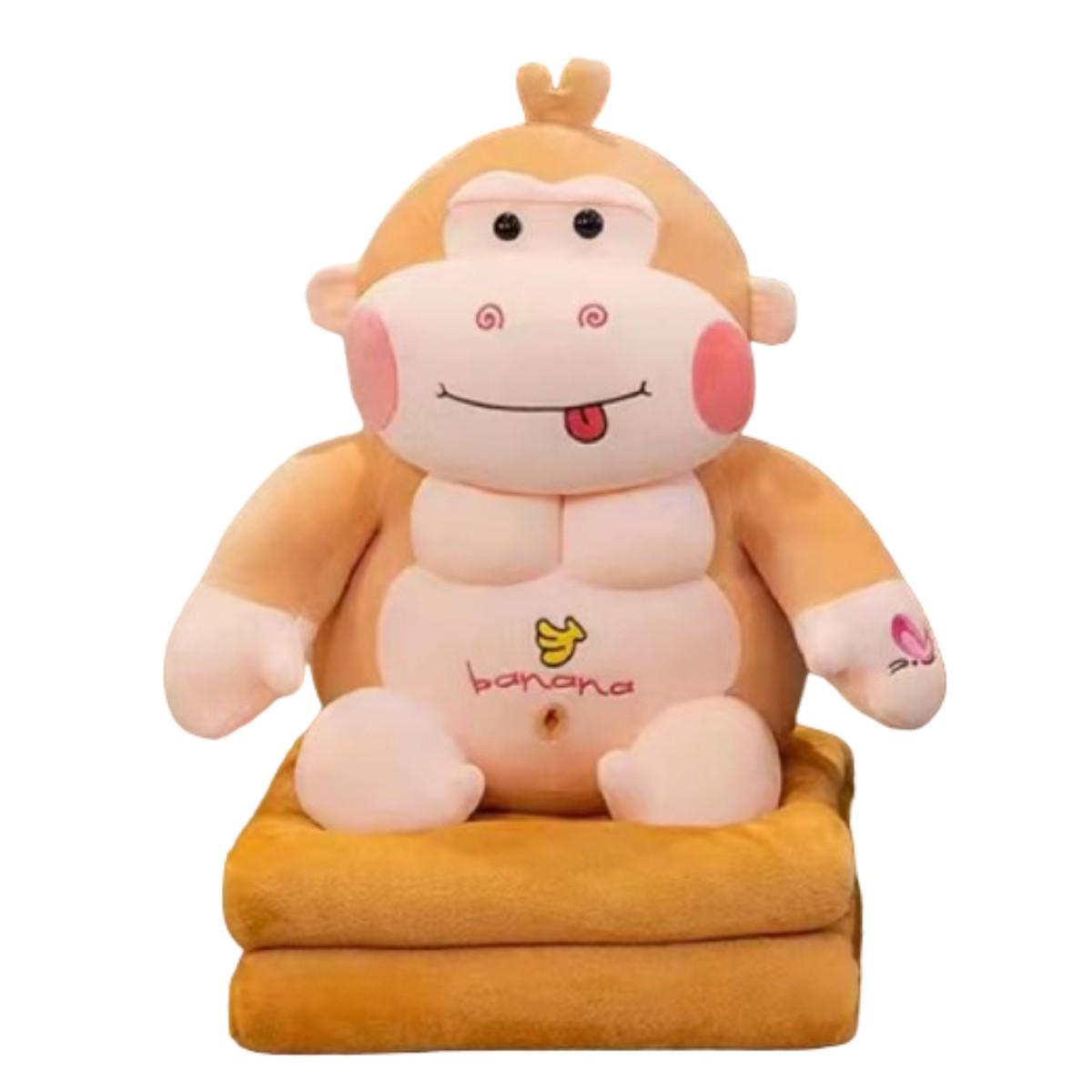 Игрушка мягкая с пледом внутри Koloco Горилла (39872)