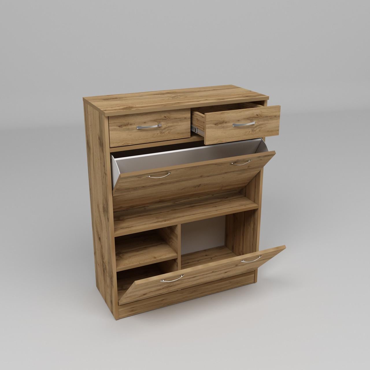 Тумба для обуви Континет 80х35х101 см Дуб аппалачи