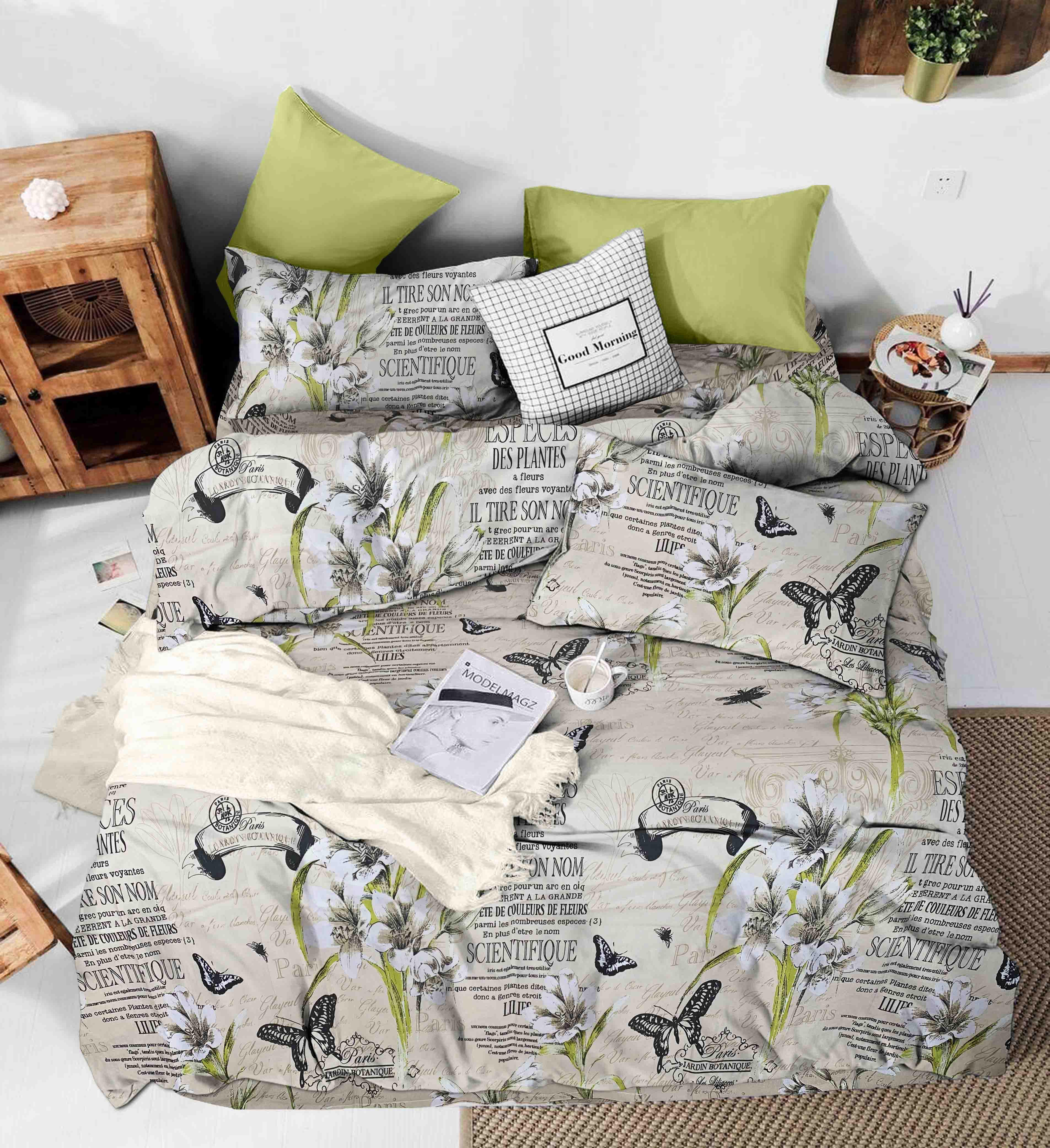 Комплект постельного белья Zastelli Gold USA бязь двуспальное 175х210 см Кремовый