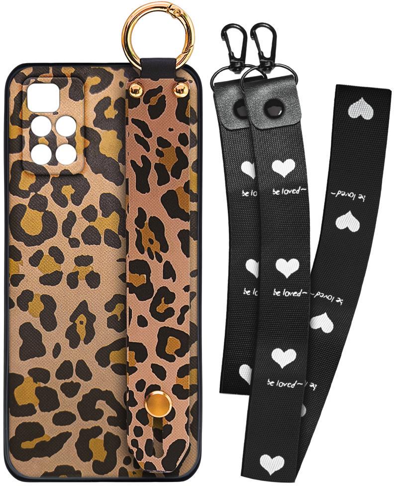 Чехол SHLab Xiaomi Redmi 10 Leopard + два ремешка с карабином (26733)
