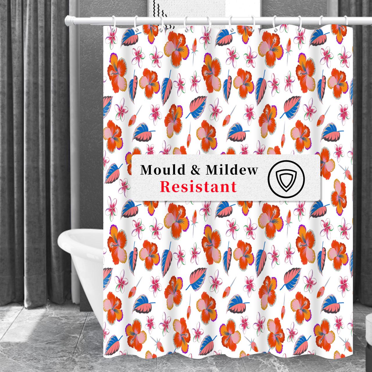 Шторка для ванної кімнати Bathlux водонепроникна з кільцями 180x180 см (1864371733) - фото 3