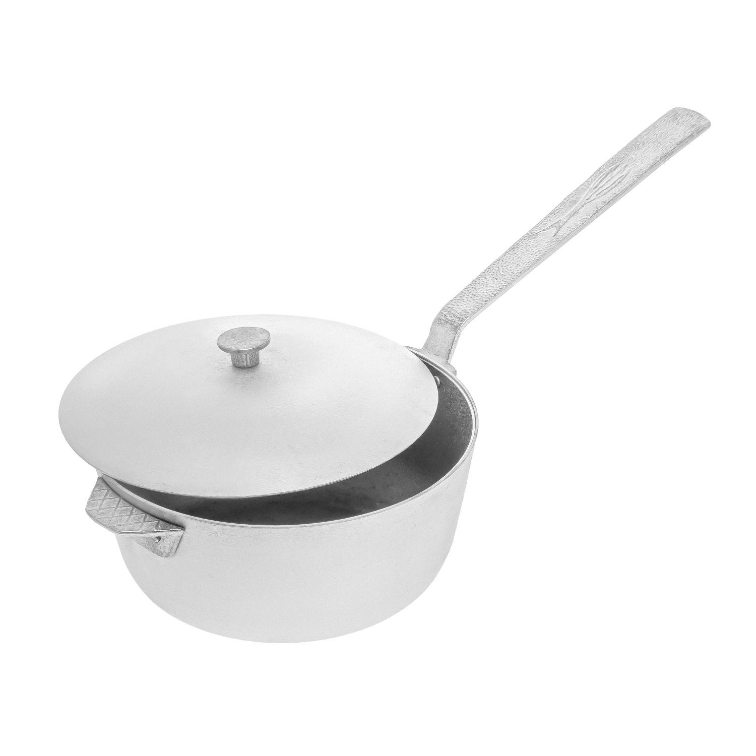 Сотейник алюмінієвий з литими ручками/рифленим дном та кришкою 2,5 л (24459562)