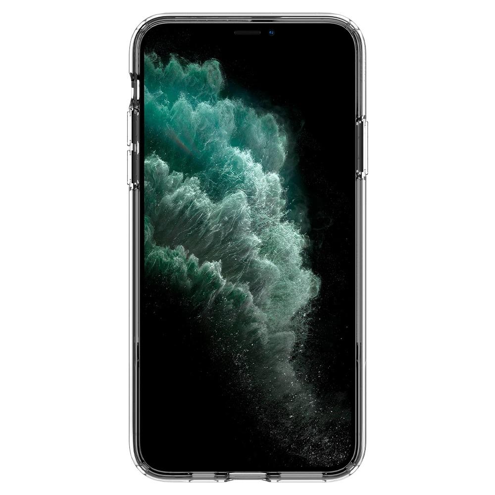 Чехол прозрачный противоударный с подставкой Spigen Slim Armor Essential S для Iphone 11 Pro Max (6.5") Crystal Clear