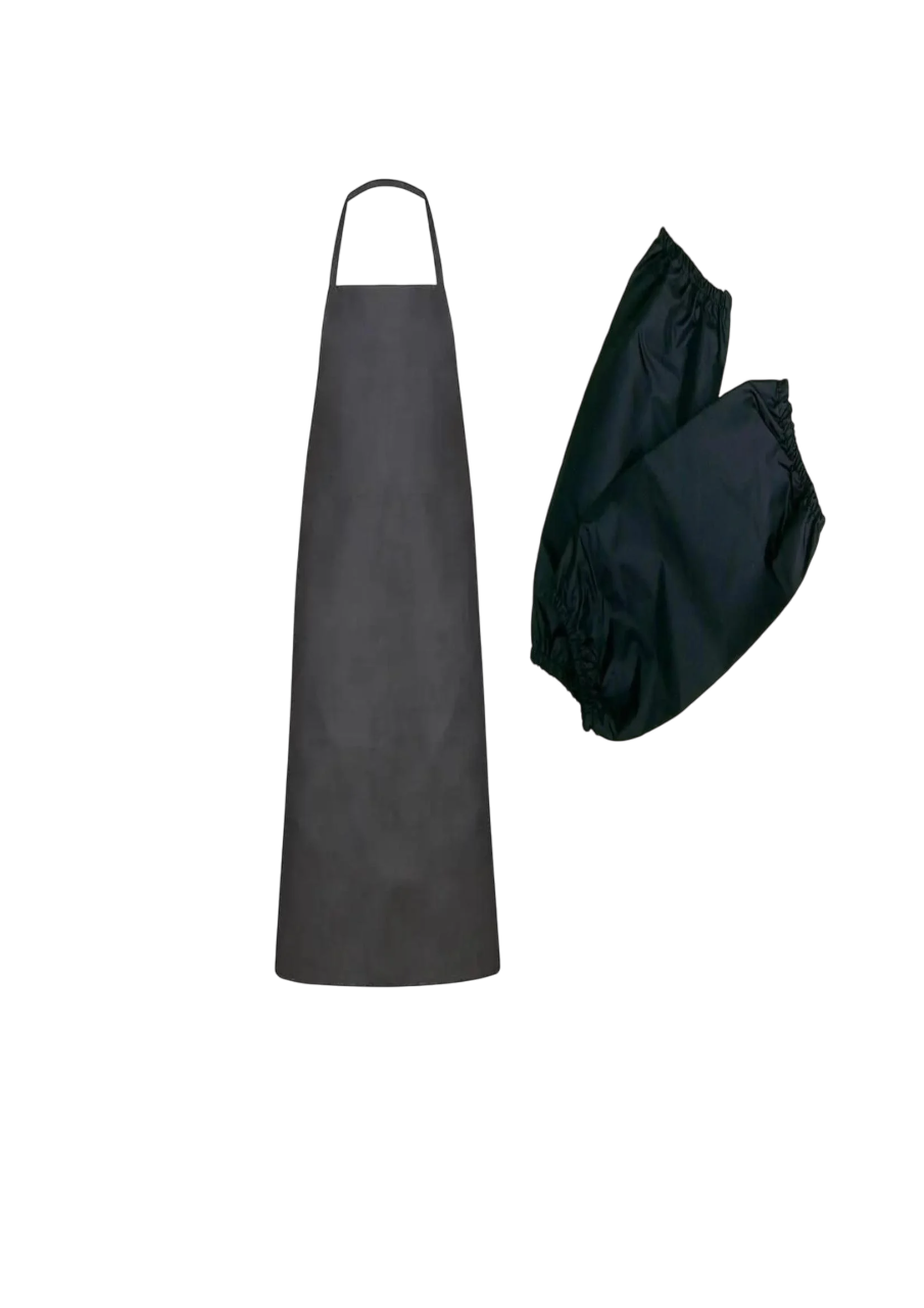 Фартук рабочий Apro нейлон/водостойкий/прорезиненный с нарукавниками 42 см ПВХ 85x63 см (1044051/1044053)