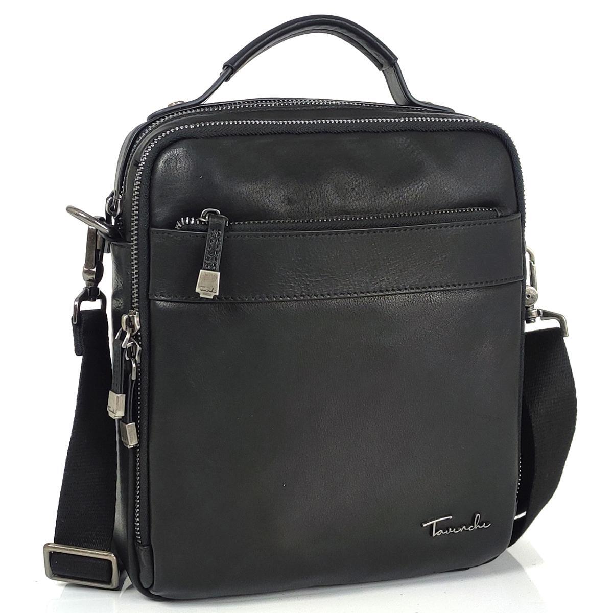 Мужская сумка через плечо Royal Bag TV-S-SM8-S010A из натуральной кожи Черный (5280)