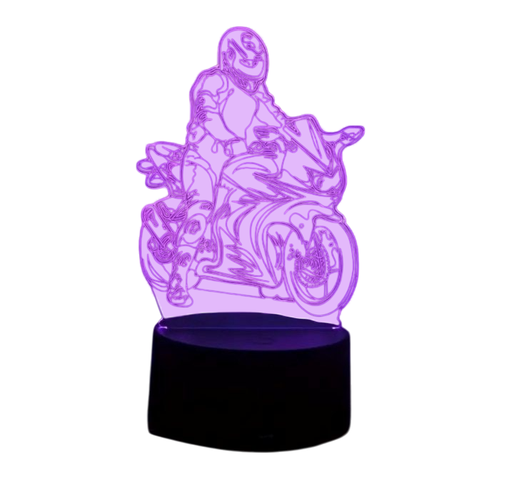 Светильник-ночник акриловый 3D Мотоцикл (1042) Светильник-ночник акриловый 3D Мотоцикл (1042)