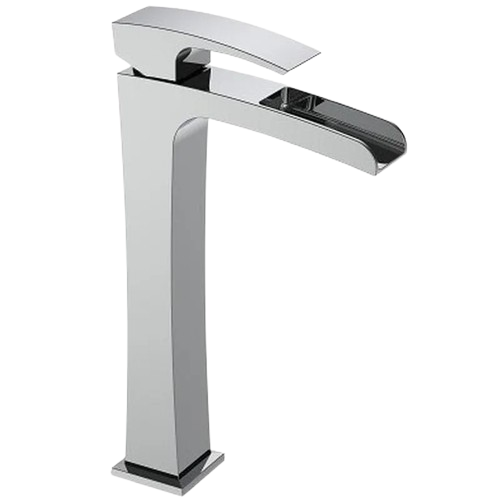 Змішувач для умивальника KOER KB-15007-01 водоспад каскадний врізний високий Хром (OL-KR3448)