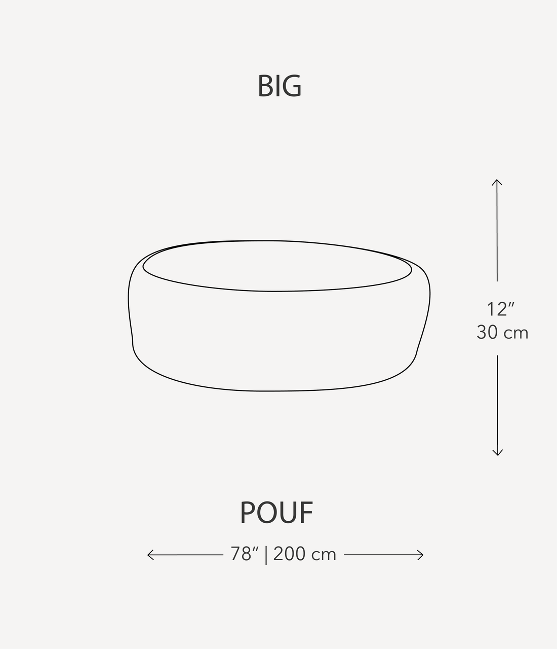 Безкаркасний пуф BIG YETI Pouf-5 30x200 см тканина поліестер Жовтий (1402925646) - фото 2 Безкаркасний пуф BIG YETI Pouf-5 30x200 см тканина поліестер Жовтий (1402925646) - фото 2