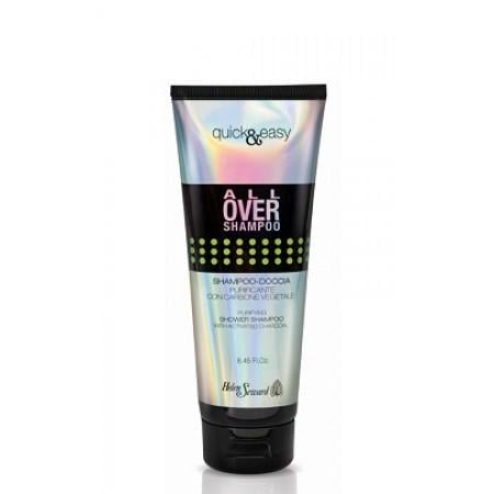 Шампунь-гель душ для волосся та тіла з активованим вугіллям 250 мл (545)