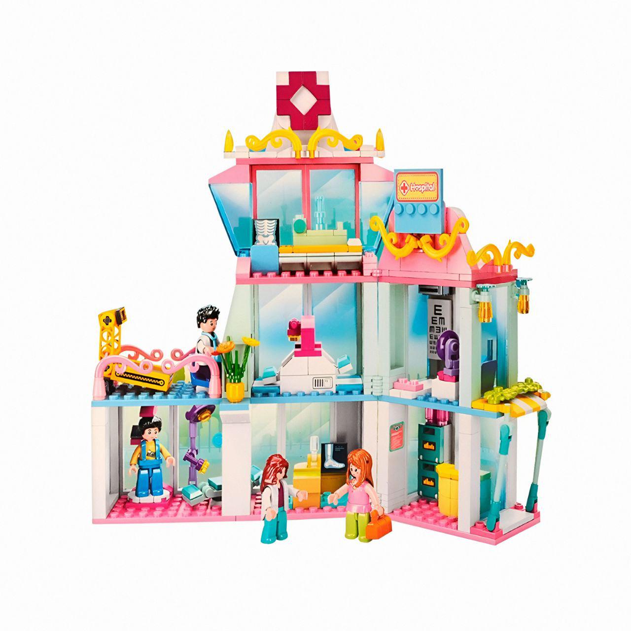 Конструктор Sluban M38-B0799 Городская больница 3 этажа 459 деталей Разноцветный (27775931)