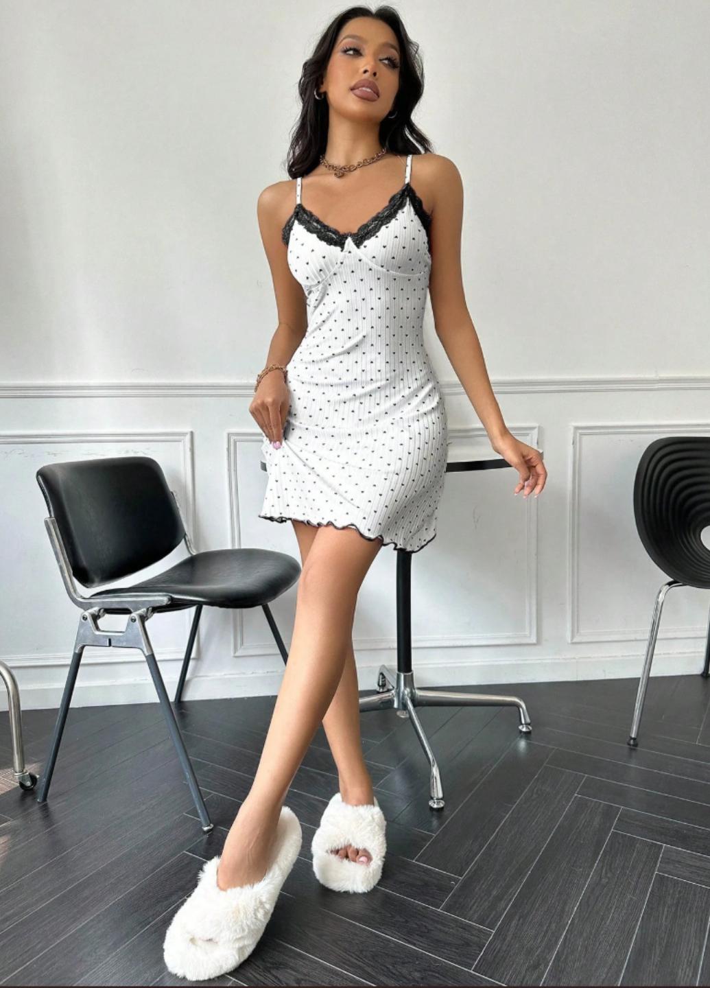 Ночная рубашка женская Summer Friend в рубчик S Черно-белый (1942-42-01) - фото 5 Ночная рубашка женская Summer Friend в рубчик S Черно-белый (1942-42-01) - фото 5