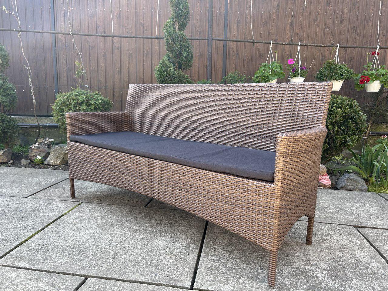 Диван ротанговый уличный Сімейний Затишок 155х52 см - фото 7 Диван ротанговый уличный Сімейний Затишок 155х52 см - фото 7