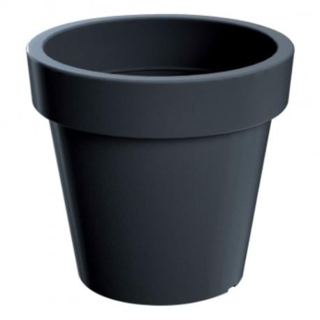 Горщик для квітів Prosperplast Lofly круглий 40 см Антрацитовий
