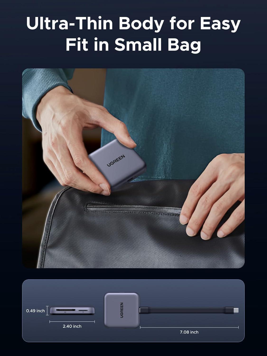 Кардридер USB-C Ugreen 18 см USB-C 312 (65095) - фото 8 Кардридер USB-C Ugreen 18 см USB-C 312 (65095) - фото 8