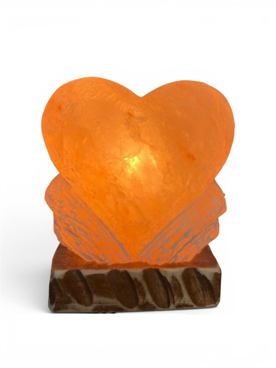 Соляная лампа Сердце вертикальное гималайская соль (34203984)
