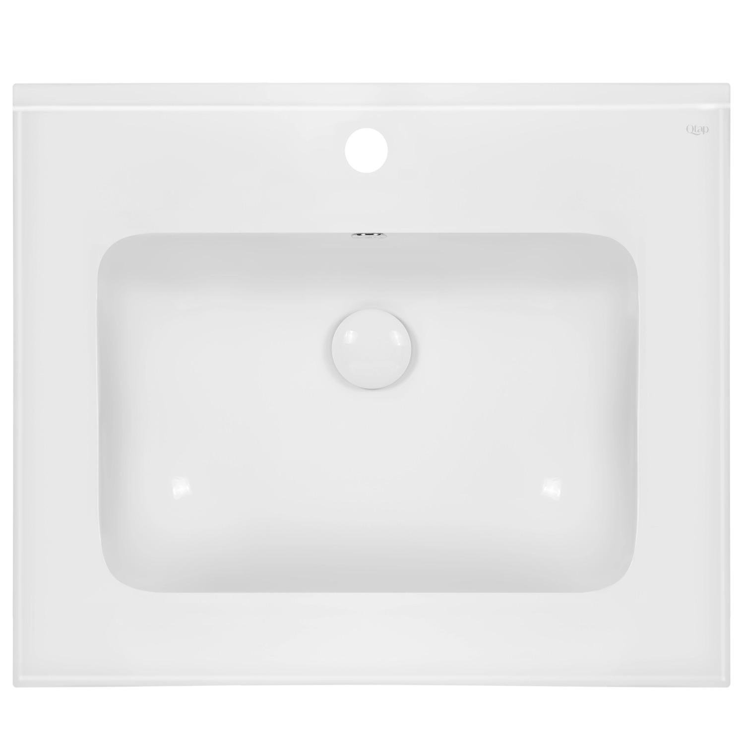 Умывальник врезной Q-tap Albatross E49 QT01119060E49W 600x490x200 мм Белый (131877)