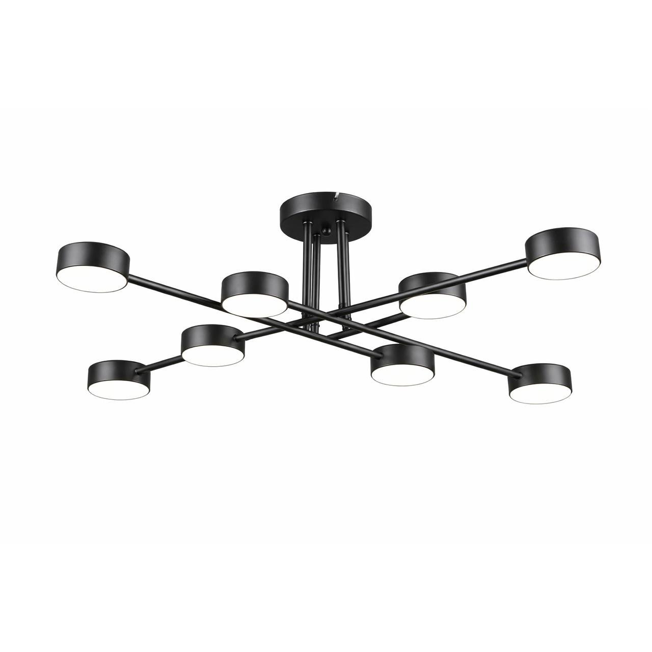 Люстра стельова SIRIUS В N6716/8 BK на 8 плафонів (31954610)