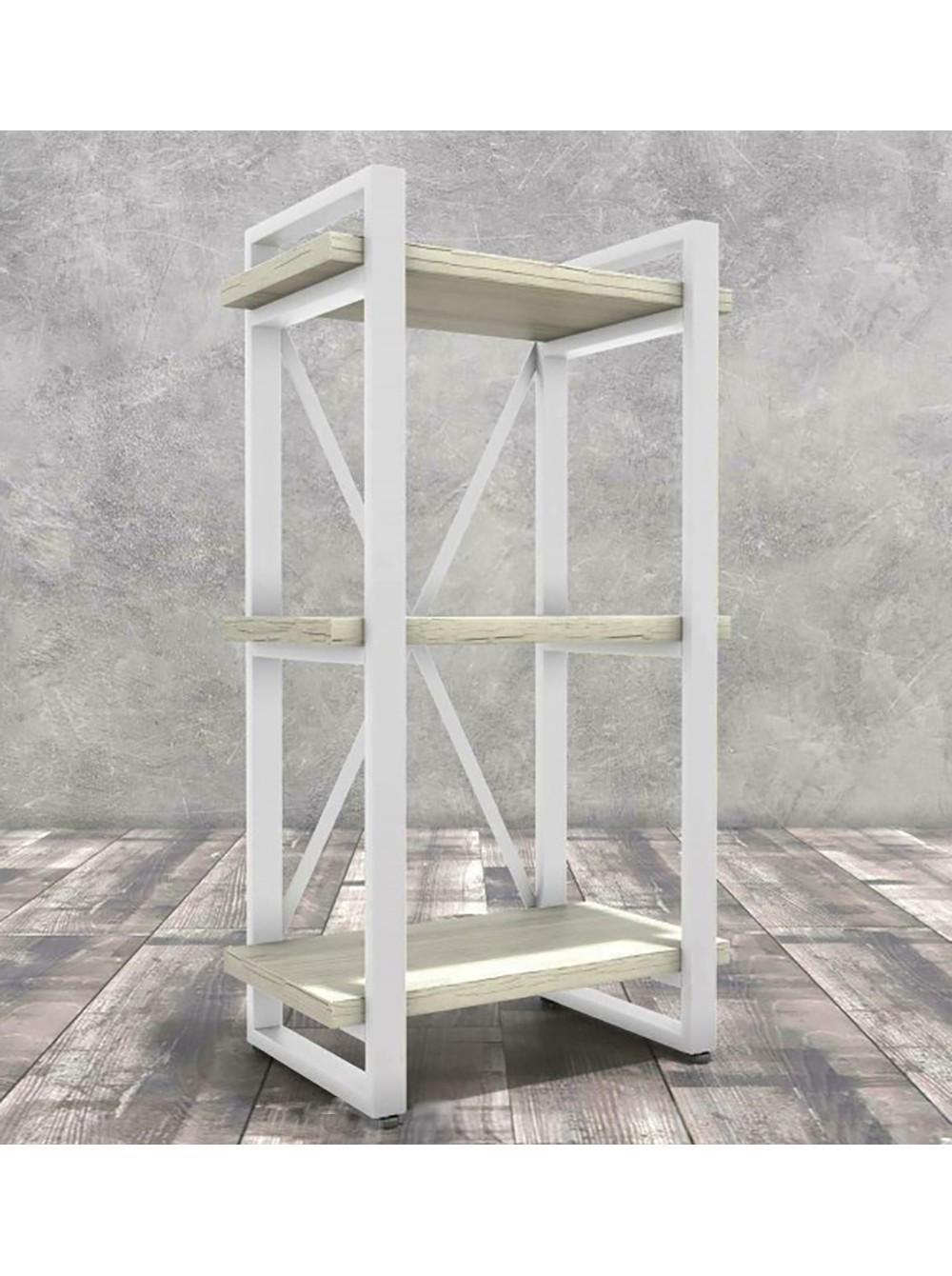 Стеллаж MSM Айсберг 40х102-2 Белый/Дуб Сонома (92957)