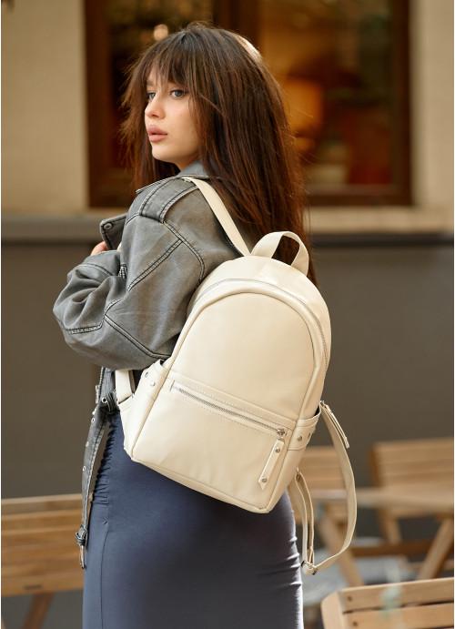 Міський рюкзак жіночий Sambag Молочний (6850251235)