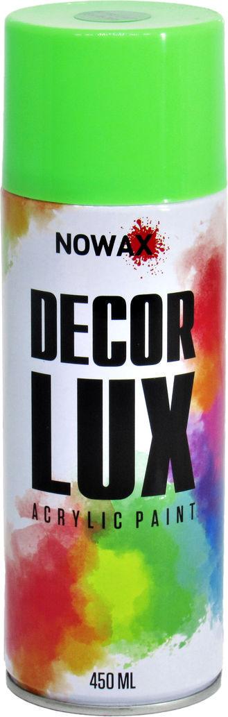 Краска-спрей Nowax Decor Lux 450 мл RAL 6018 Светло-зеленый (NX48027 6018)