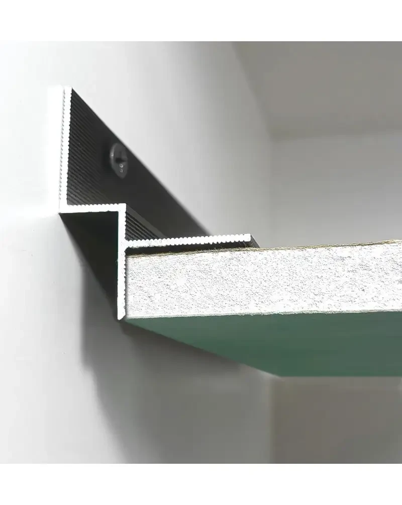 Алюминиевый профиль для теневого шва 10 мм 3 м Черный (2639707741)