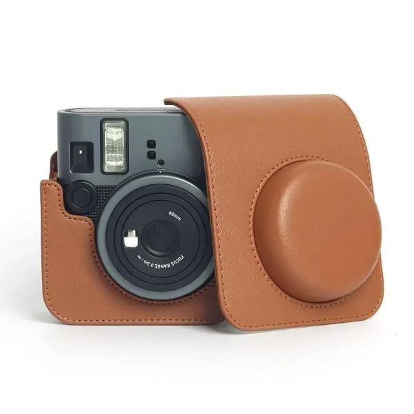 Чохол для Fujifilm Instax Mini 41 з ремінцем захисний футляр з екошкіри Коричневий (34855216) Чохол для Fujifilm Instax Mini 41 з ремінцем захисний футляр з екошкіри Коричневий (34855216)
