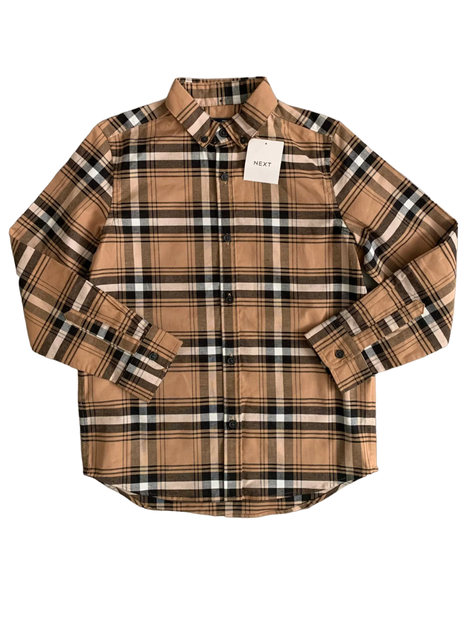 Рубашка Next 7 лет 122 см Коричневый (0012633)
