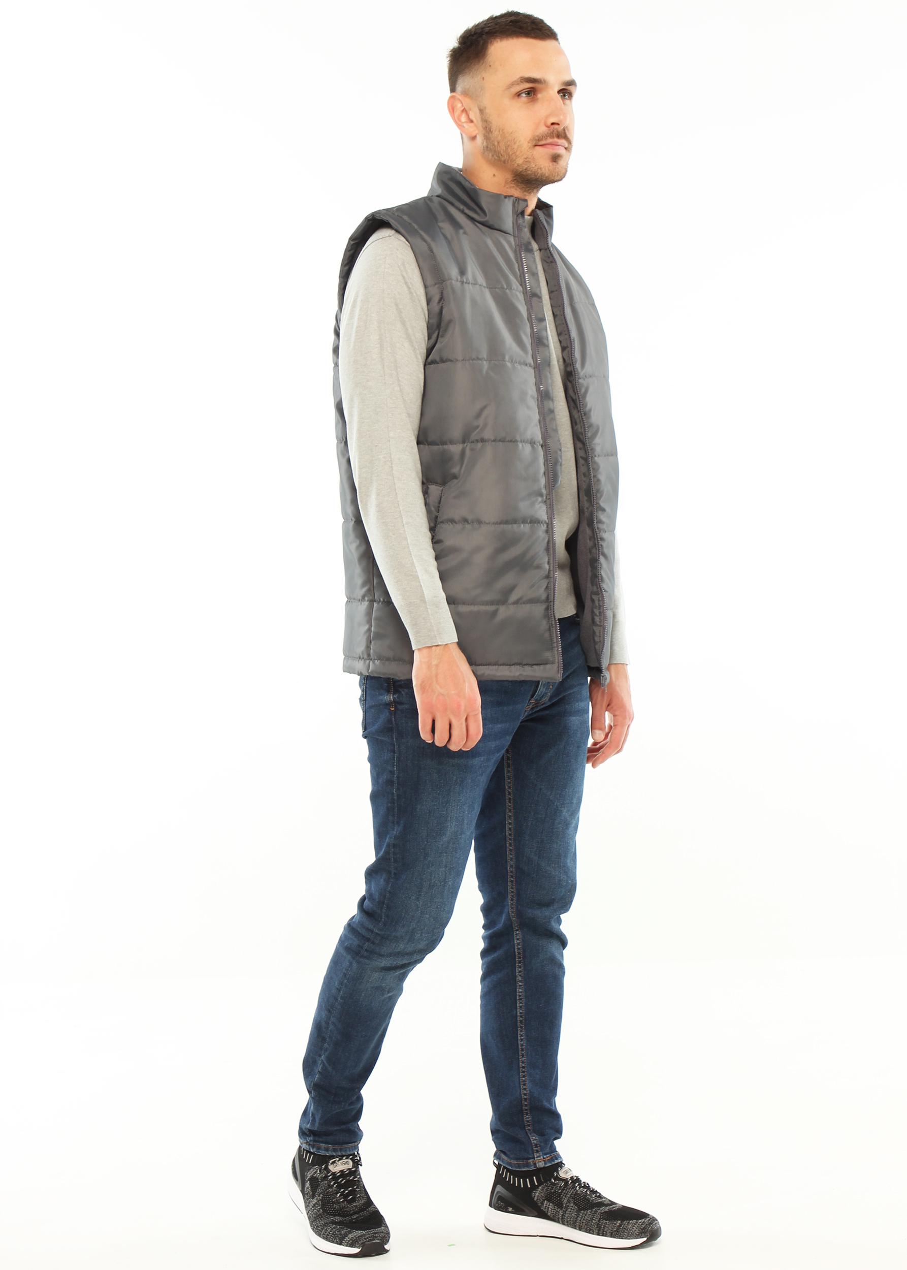 Жилет рабочий 180021 утепленный р. 44-46 Серый (18002102) - фото 3 Жилет рабочий 180021 утепленный р. 44-46 Серый (18002102) - фото 3