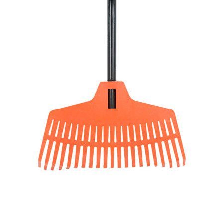 Грабли садовые Hilfmann для листьев металлическая ручка 400 мм (H7382)