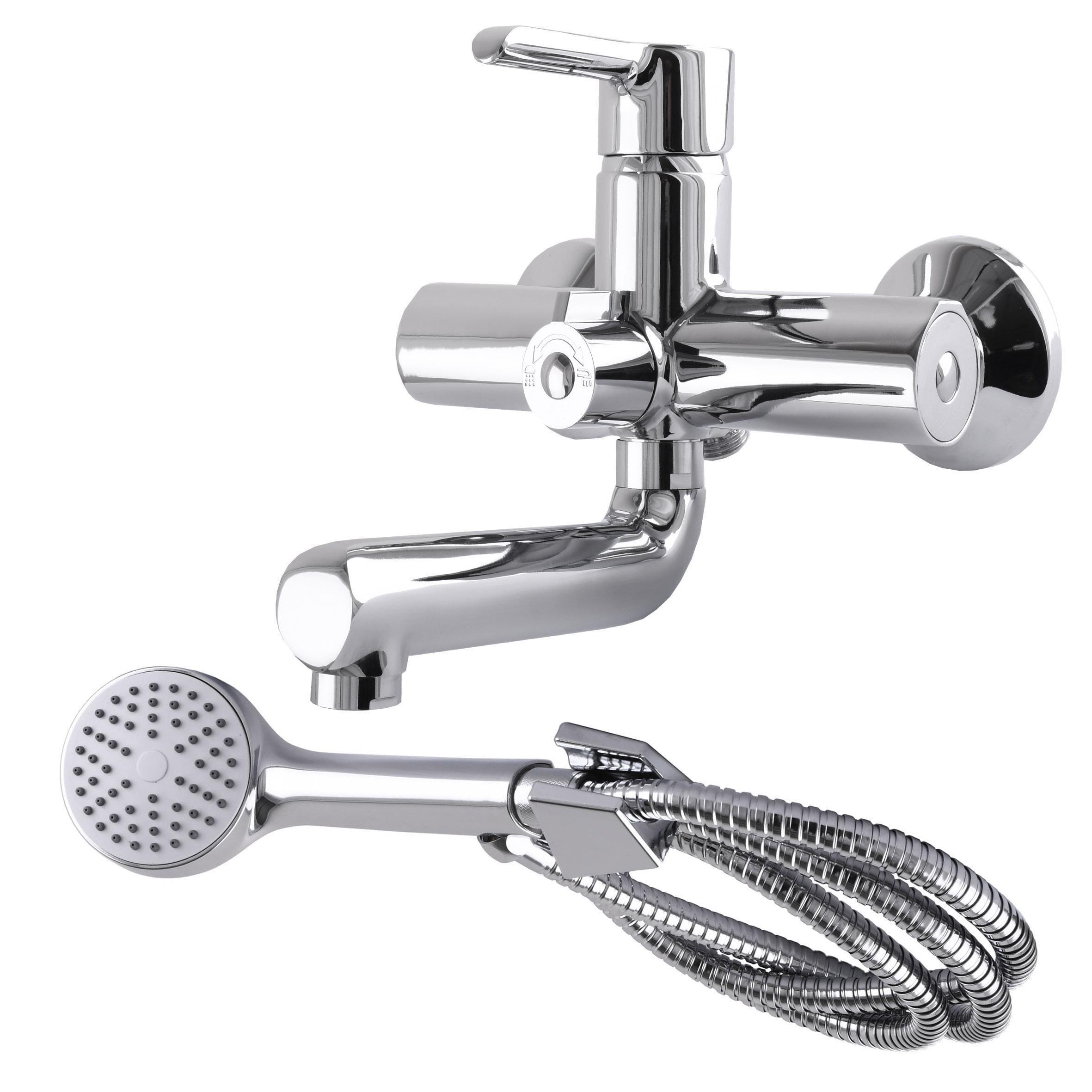 Смеситель для ванны DOMINO PRESTIGE DPS-102N с длинным изливом Хром (22586)