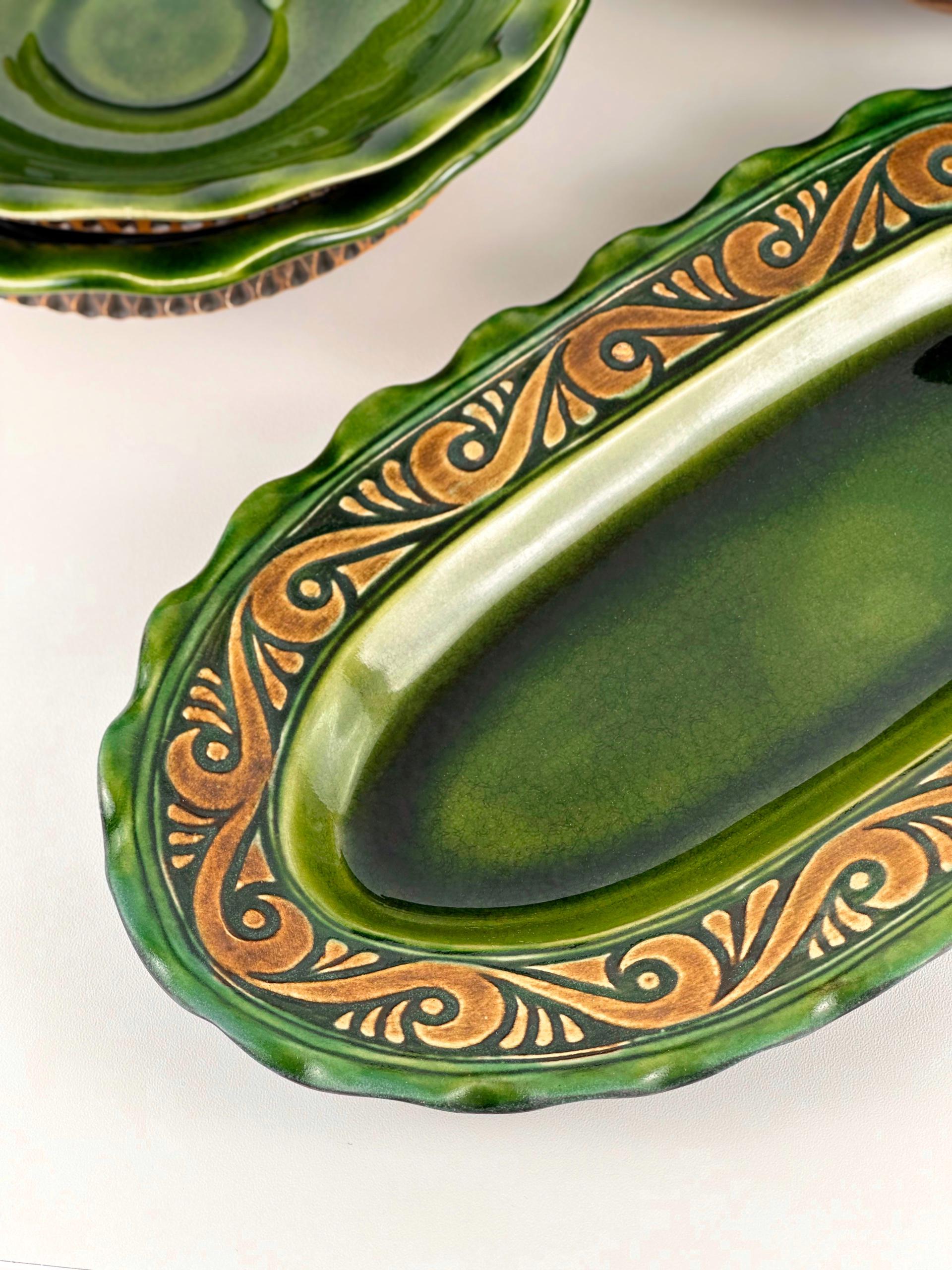 Набор глиняной посуды для подачи страв на 6 человек Гражда Коричневый (17019-11) - фото 7 Набор глиняной посуды для подачи страв на 6 человек Гражда Коричневый (17019-11) - фото 7