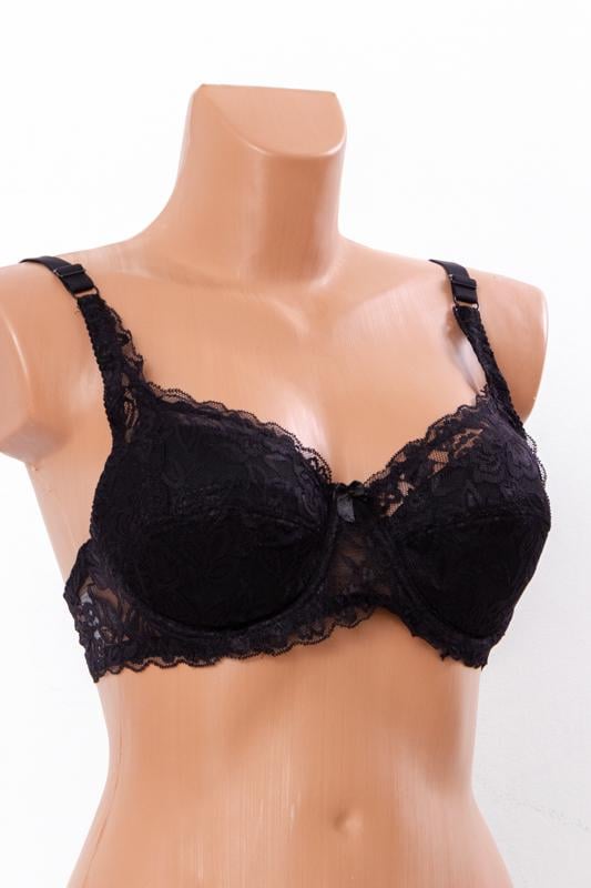 Бюстгальтер мереживний моделі Анжеліка Носи Своє Чашка С 90С Чорний (16009)