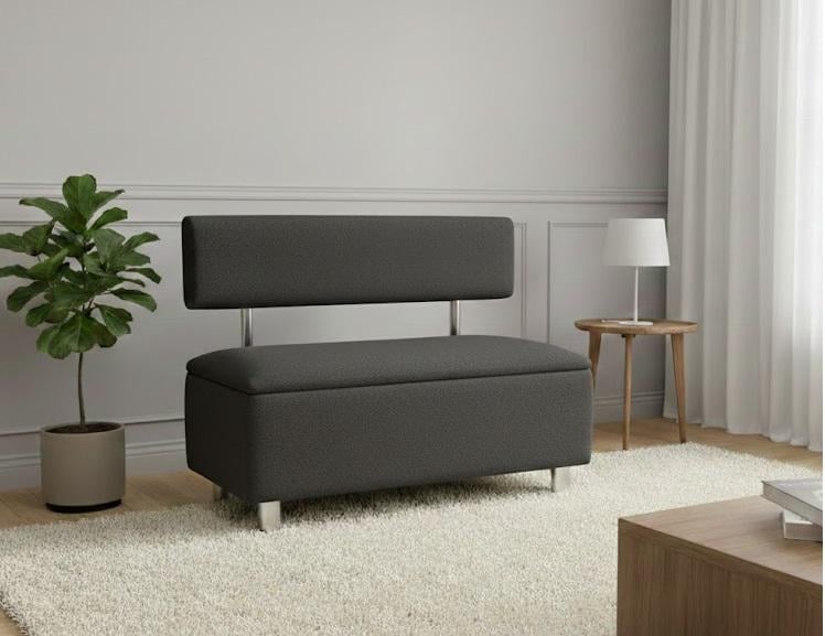 Диван для зоны ожидания Сompakt жаккард 100 см Серый (32122875)